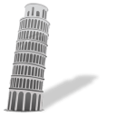 Leaning tower of pisa Icon 128x128px