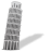 leaning tower of pisa icon