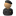 Elite Captain Black Shielded Icon 16x16px