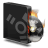 dvd burner firewire burning icon