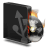 dvd burner usb burning icon