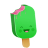 cream happy ice icon