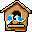 Bird house full icon