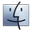Finder graphite Icon 32x32px