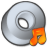 cdrom audio or itunes icon