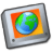 folder globe icon