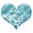 Heart blue Icon 48x48px