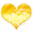 heart gold icon