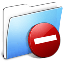 Aqua Smooth Folder Private Icon
