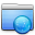 Aqua Stripped Folder Sites Icon 32x32px