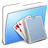Aqua Smooth Folder Card Deck icon