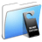 Aqua Smooth Folder Do not disturb icon