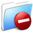 Aqua Smooth Folder Private Icon 48x48px