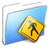 Aqua Smooth Folder Public icon