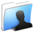 Aqua Smooth Folder Users icon