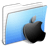 Aqua Stripped Folder Apple icon