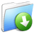 Aqua Stripped Folder DropBox icon