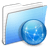 Aqua Stripped Folder Sites icon