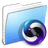 Aqua Stripped Folder Themes icon