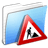 Aqua Stripped Folder Works icon
