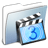 Graphite Smooth Folder Movies icon