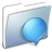 Graphite Smooth Folder iChats icon