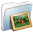 Graphite Stripped Folder Pictures icon