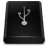 Black Drive USB icon