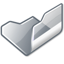Folder grey open Icon