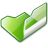folder green open icon