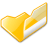 folder yellow open icon
