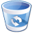 trashcan empty icon