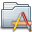 Applications Folder graphite Icon 32x32px