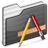 Applications Folder black icon
