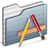 Applications Folder graphite icon