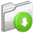 Drop Box Folder white icon