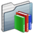 Library Folder graphite icon