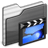 Movies Folder black icon