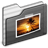 Pictures. Folder black icon