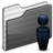 Users Folder black icon
