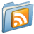 Blue RSS icon