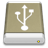 Lightbrown External Drive USB icon