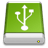 Drive Green USB icon