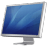 Cinema Display Diagonal blue icon