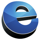 HP Explorer Blue Icon 128x128px