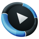HP MediaPlayer Inverse Icon 128x128px