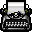Typewriter icon