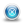Glossy 3d blue delete Icon 24x24px