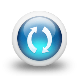 Glossy 3d blue orbs2 053 Icon