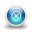 Glossy 3d blue delete Icon 32x32px